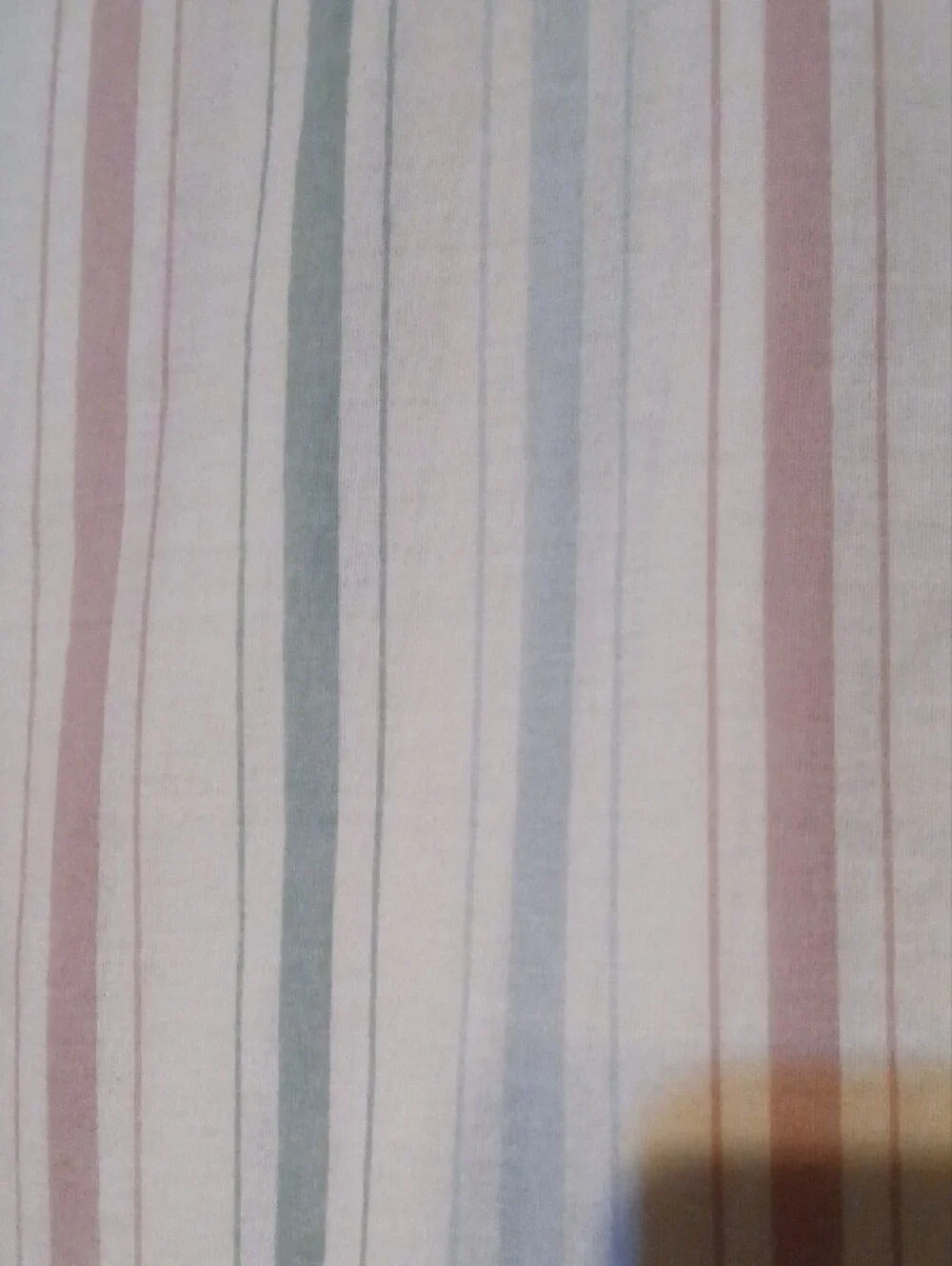 Source Unknown Pastel Stripe Cotton Fitted Sheet - Pink, Green, Blue on White